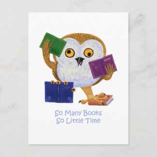 Postal Tantos Libros Tan Poco Tiempo