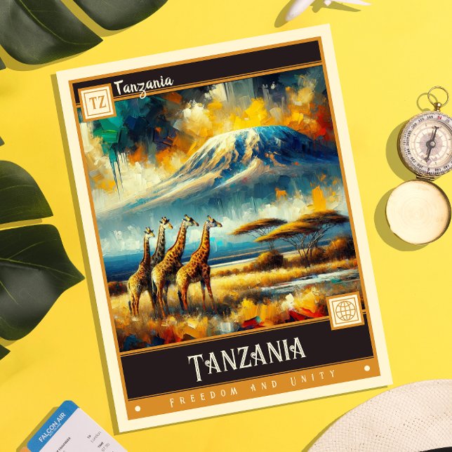 Postal Tanzania | Pintura de época (Subido por el creador)