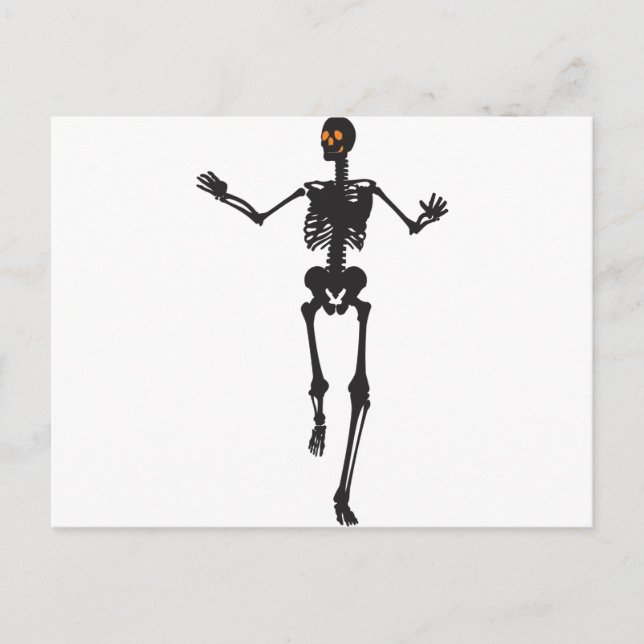 Postal Tanzen-Skelett (Anverso)