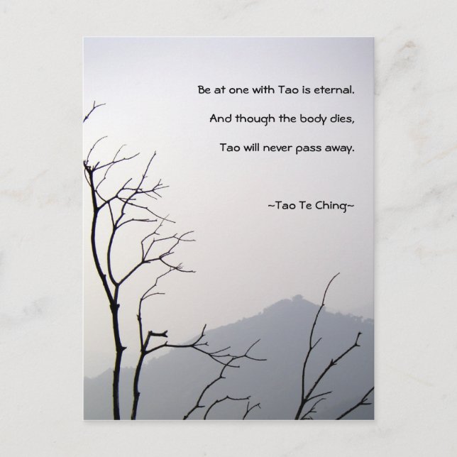 Postal Tao Te Ching No.1/ Postcard (Anverso)