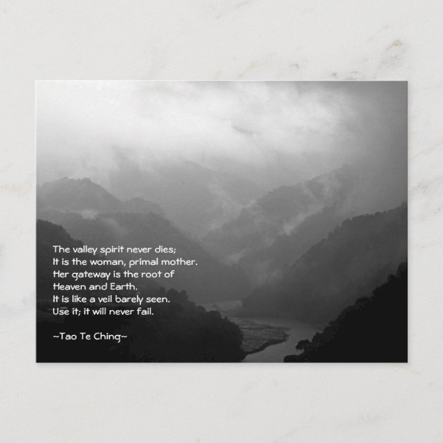 Postal Tao Te Ching No.6/ Postcard (Anverso)
