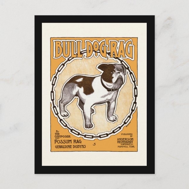 Postal Tapa de la hoja de bulldog (Anverso)