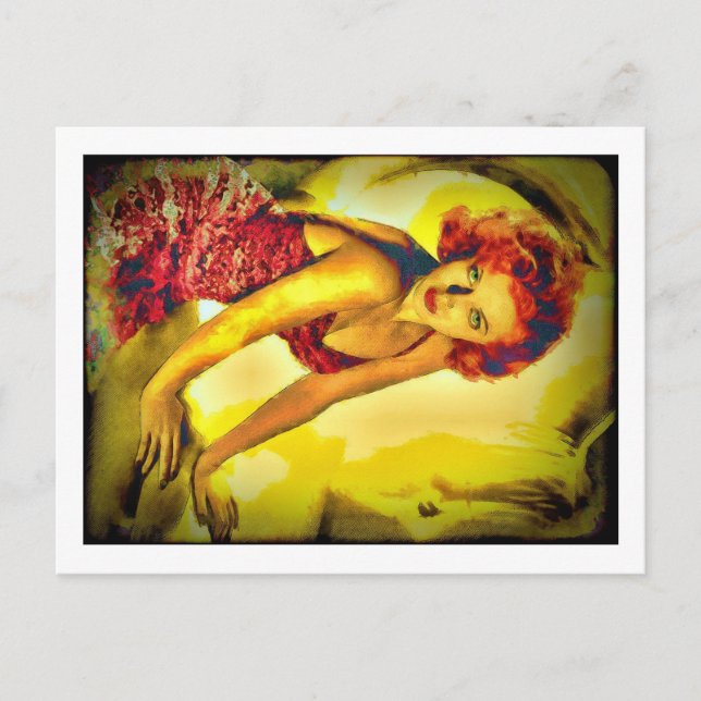 Postal "Tapa de pulpa" Lana Turner (Anverso)