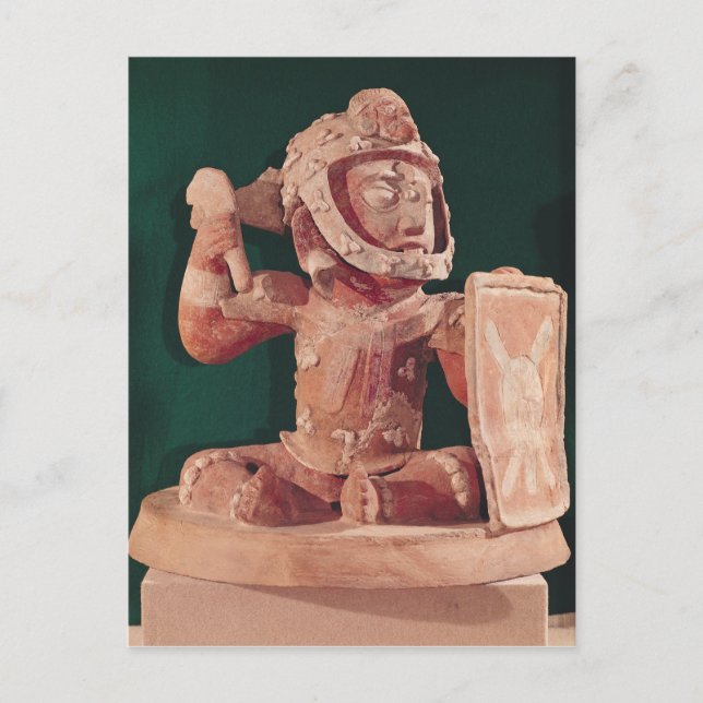 Postal Tapa de urna con una figura de guerrero (Anverso)