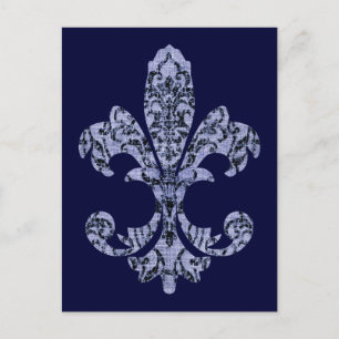Postal Tapestry Fleur de lis 1