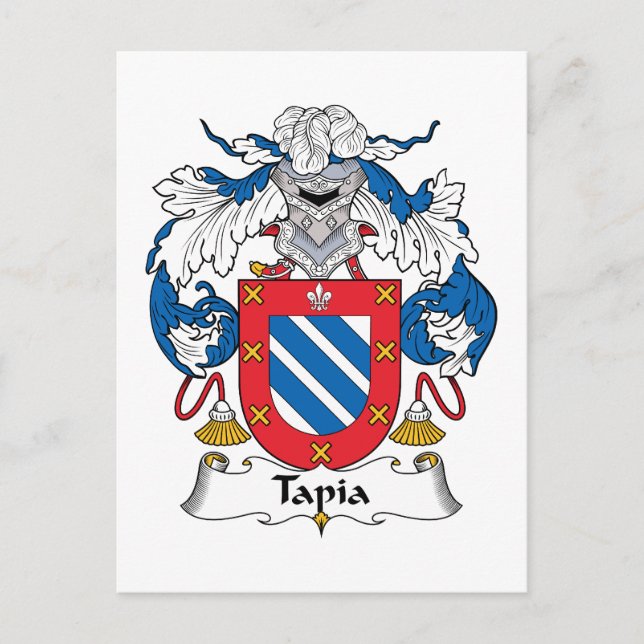 Postal Tapia Family Crest (Anverso)