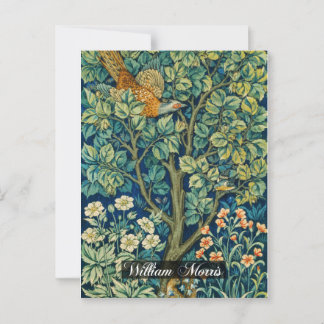 Postal Tapiz faisán - William Morris