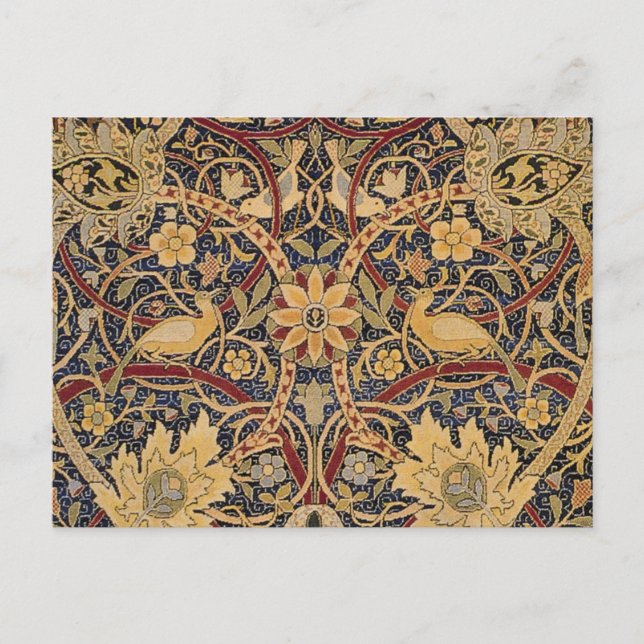 Postal Tapiz Falso William Morris Bullerswood (Anverso)