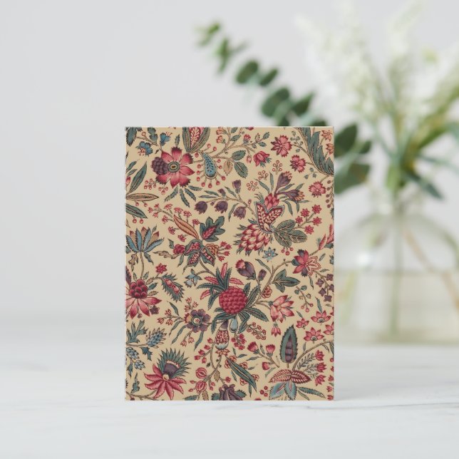 Postal Tapiz floral Neoblework Flor Art (Anverso de pie)