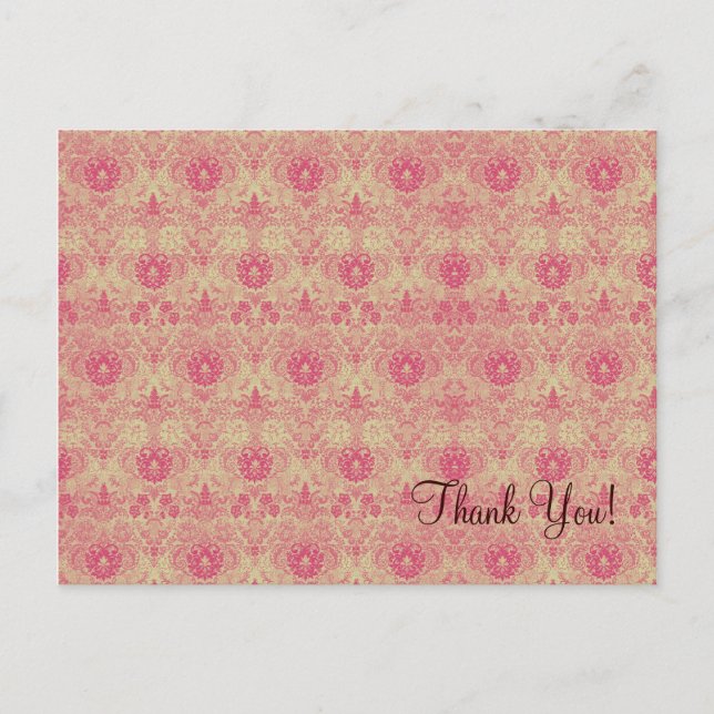 Postal Tapiz Rosa ~ Postcard (Anverso)