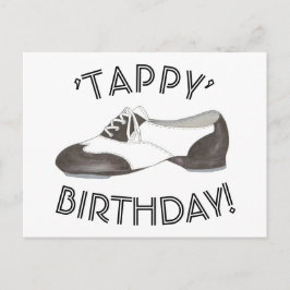 Postal Tappy Happy Birthday Dance Teacher bailarina de za
