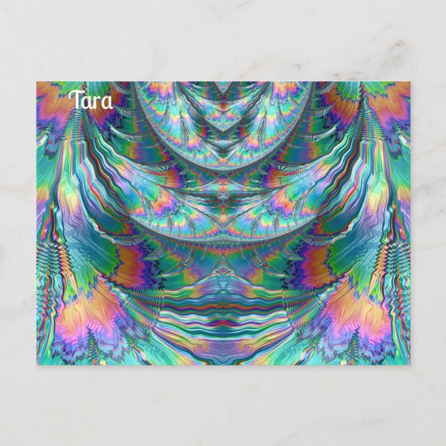 Postal TARA ~ Pasteles de ozing ~ 3D Diseño fractal ~ ~ (Anverso)