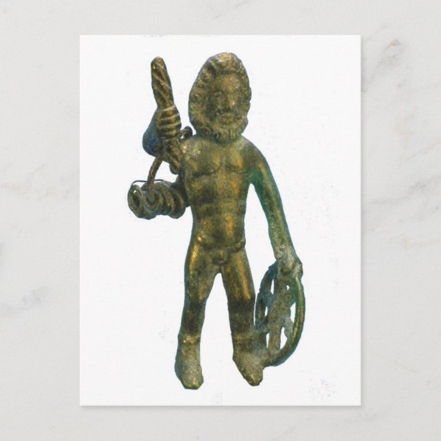 Postal Taranis, dios celta del trueno (Anverso)