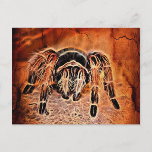 Postal Tarantula araña espeluznante de Halloween gótico