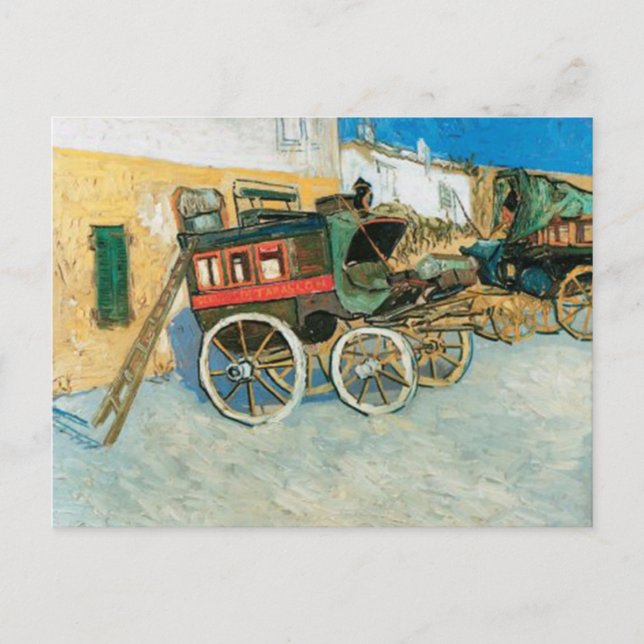 Postal Tarascon Dilgence de Vincent van Gogh (Anverso)