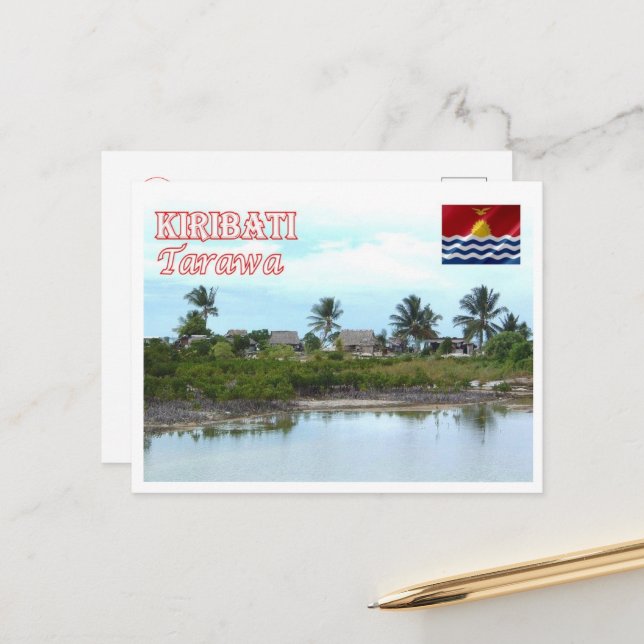 Postal Tarawa - Kiribati - Panamá (Anverso/Reverso In Situ)