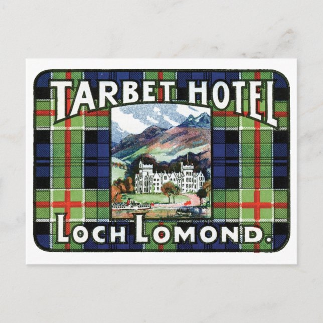 Postal Tarbet Hotel Loch Lomond (Anverso)