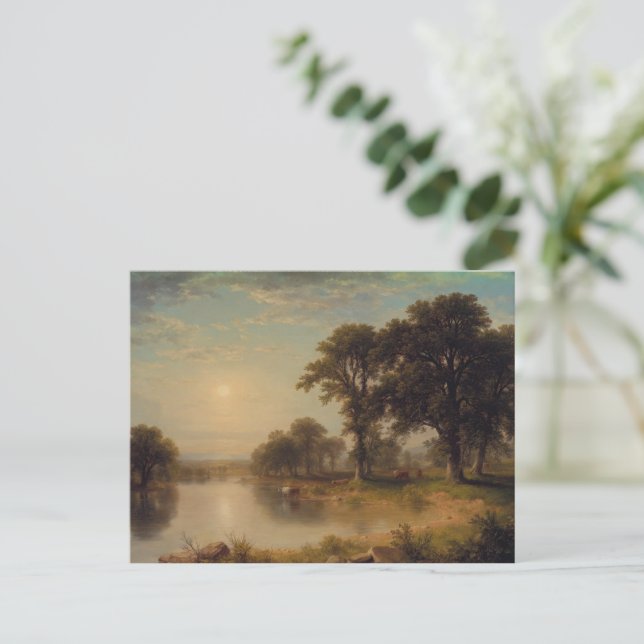 Postal Tarde de verano (1865) - Asher Brown Durand (Anverso de pie)