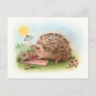 Postal Tarde de verano de Hedgehog