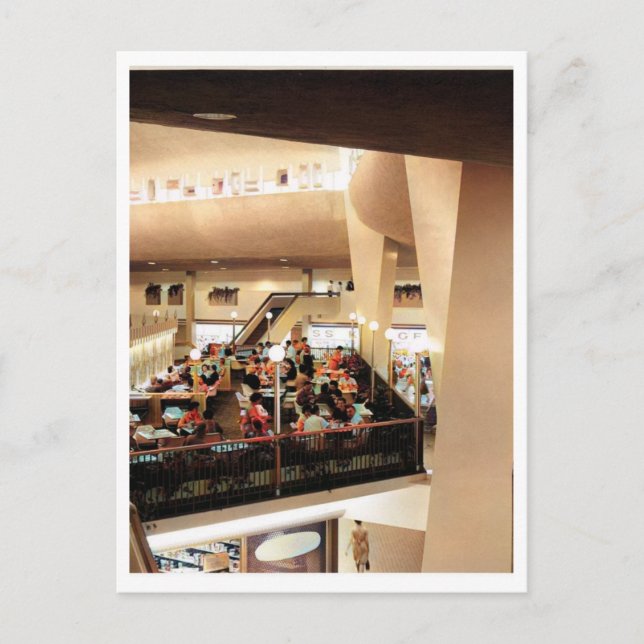 Postal Tarde en el Centro Comercial, inspirado en la déca (Anverso)