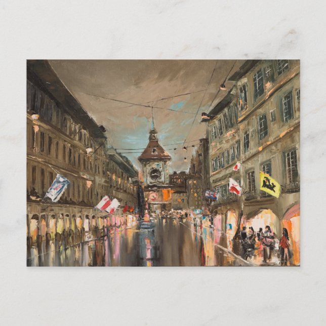 Postal Tarde en Kramgasse (Anverso)