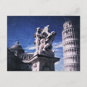 Postal Tarde en Pisa