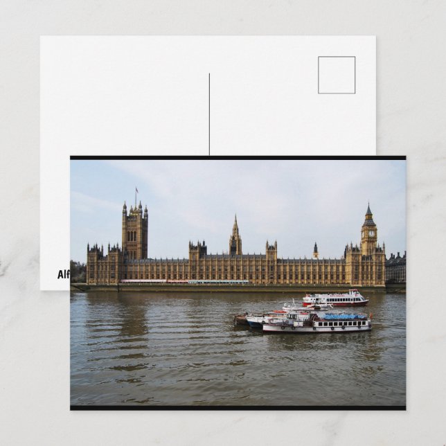 Postal Tarde en Westminster (Anverso / Reverso)