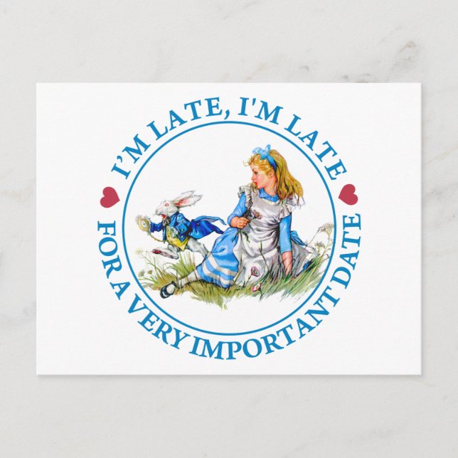 POSTAL TARDE, ESTOY TARDE POR UNA FECHA MUY IMPORTANTE (Anverso)