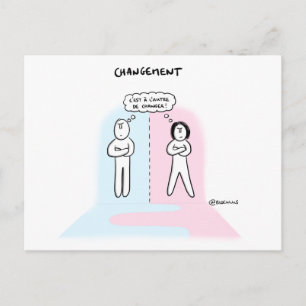 Postal ¿Tarjeta coaching “Cambio, que dará el 1.o paso? “