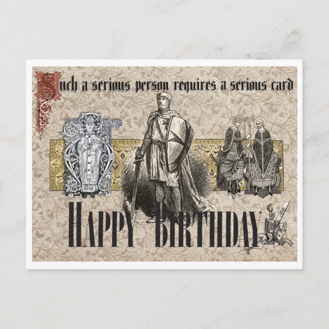 POSTAL ¡TARJETA DE FELIZ CUMPLEAÑOS CON MENSAJE SERIO! (Anverso)