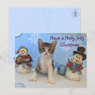 Postal Taromina el gato - Navidades de Holly Jolly