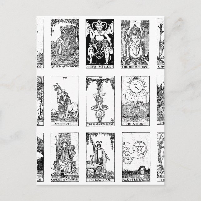 Postal tarot antiguo (Anverso)