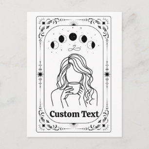 Postal Tarot Astrología de la Fortuna Mágica Signo Zodiac