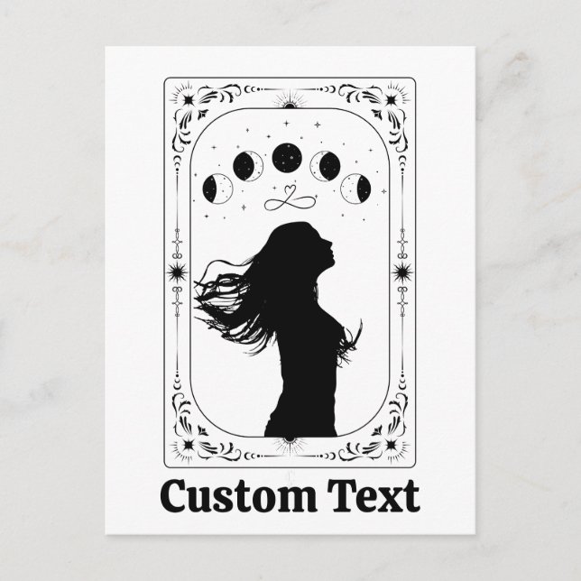 Postal Tarot Celestial Astrología Fortuna Mágica Personal (Anverso)