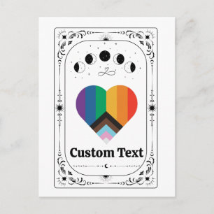 Postal Tarot de Orgullo LGBT Personalizado Trans Queer Zo