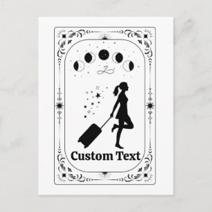 Postal Tarot de Viaje Zodiaco Celestial Feminista Caprich