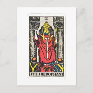 Postal Tarot Der Hierophant The Hierophant