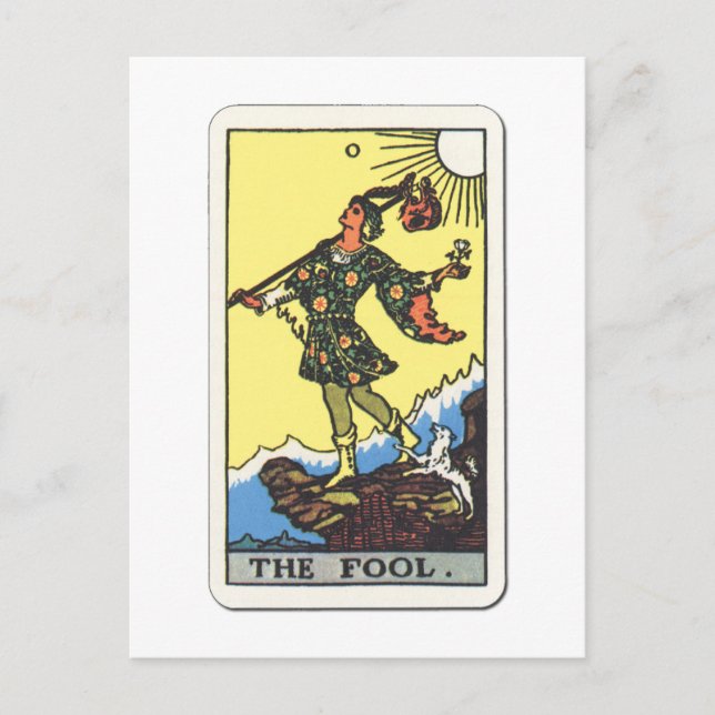 Postal Tarot Der Narr El Tonto (Anverso)