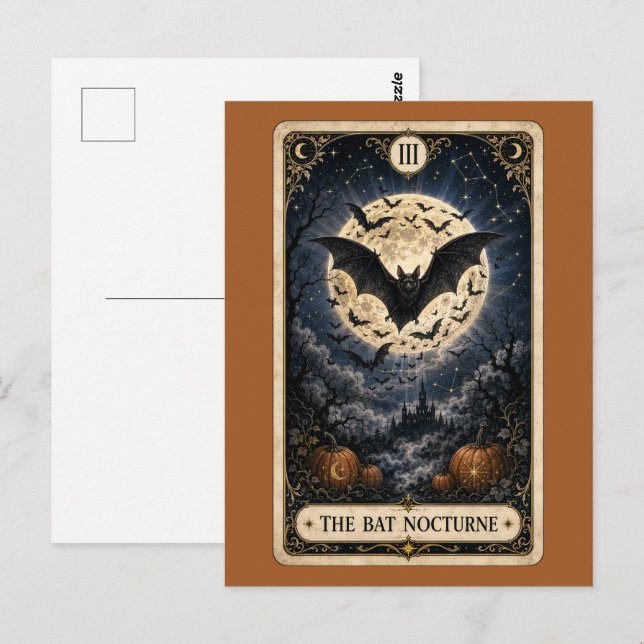 Postal Tarot Espeluznante (Anverso / Reverso)
