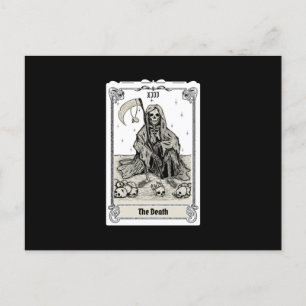 Postal tarot grabador de la muerte XIII