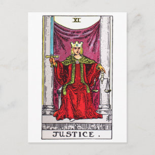 Postal tarot-justicia