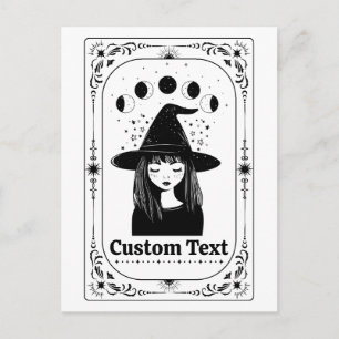 Postal Tarot Personalizado Celestial Luna Fantasía Fiesta