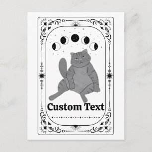 Postal Tarot Personalizado: Gatos Divertidos Zodiaco Cele