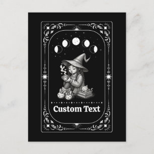 Postal Tarot Personalizado Zodiaco Caprichoso Bruja Celes