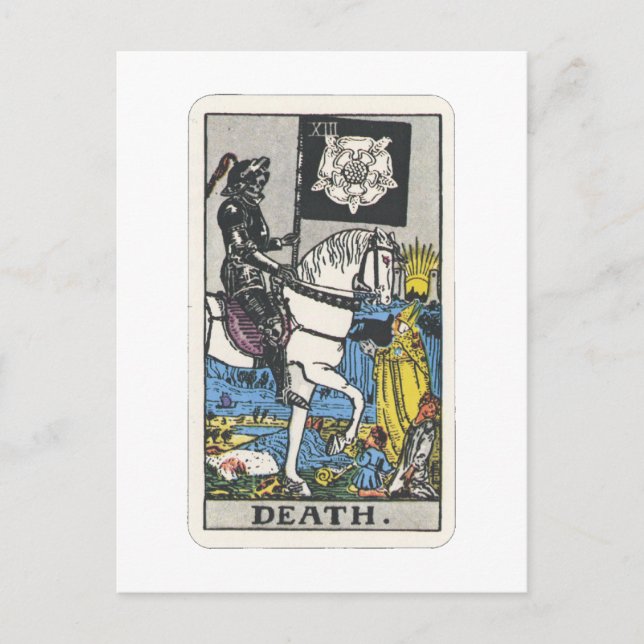 Postal Tarot Tod Death (Anverso)