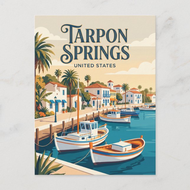 Postal Tarpon Springs Florida (Anverso)