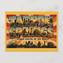 Tarpon Springs Florida Capital de la Esponja Arte 