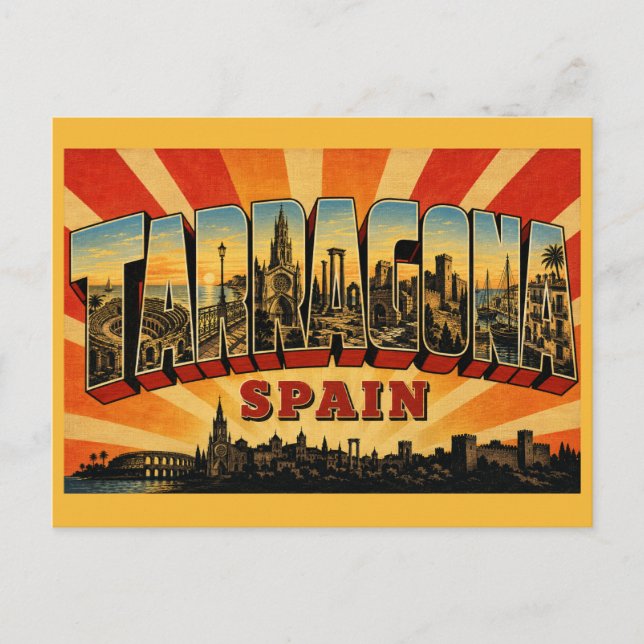 Postal Tarragona España Anfiteatro Romano (Anverso)