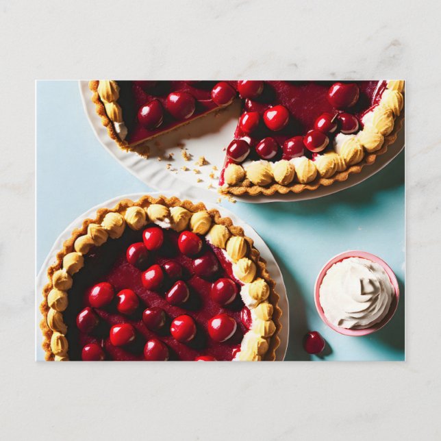 Postal Tart dulce, postre, posta (Anverso)