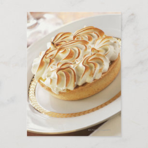 Postal Tarta de limón con merengue horneado en placa